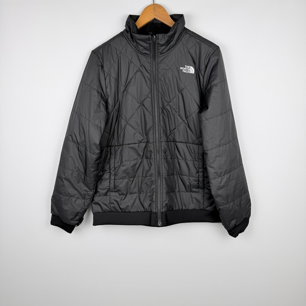 The North Face Jester Jacket Womens L Black Quilted Insulated Reversible